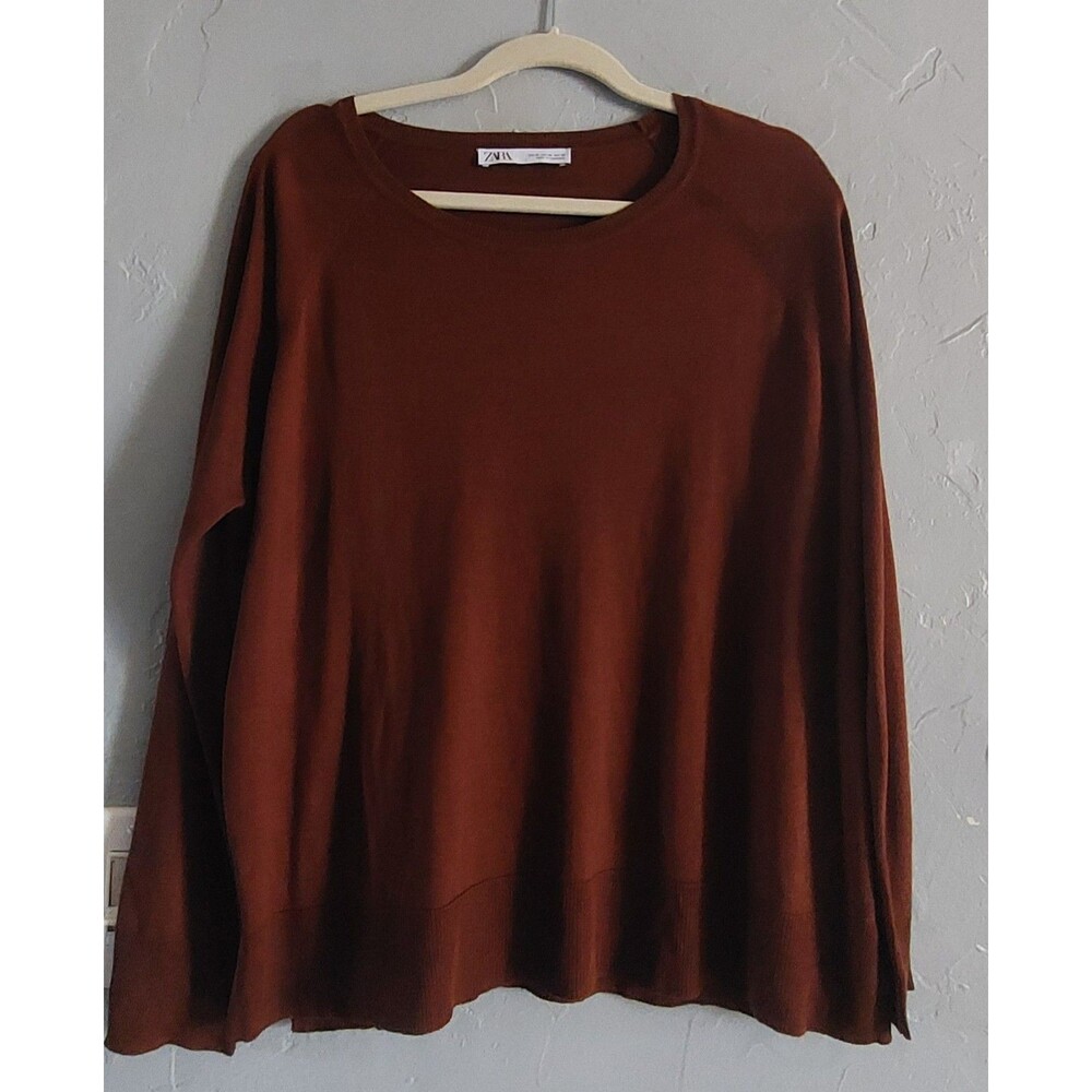 Zara Tops Style Sweater Pullover Women's XL, Viscose Blend, Super Soft, 20.5...